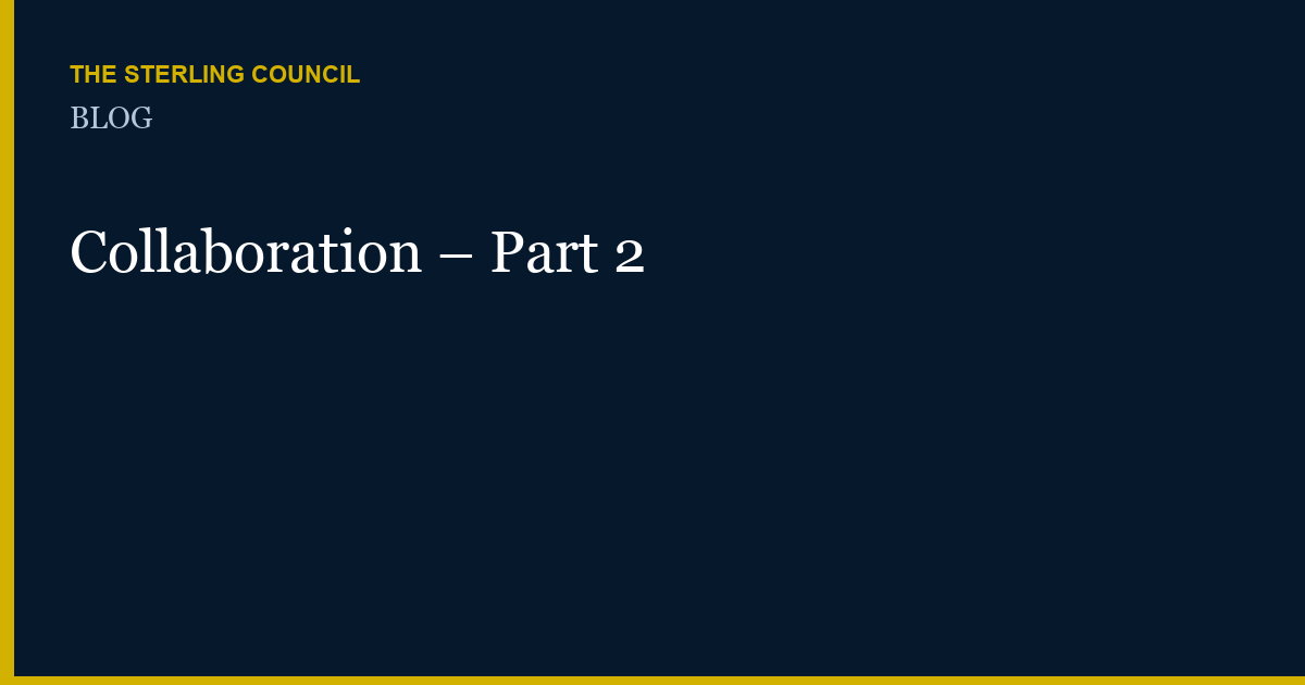 Collaboration – Part 2